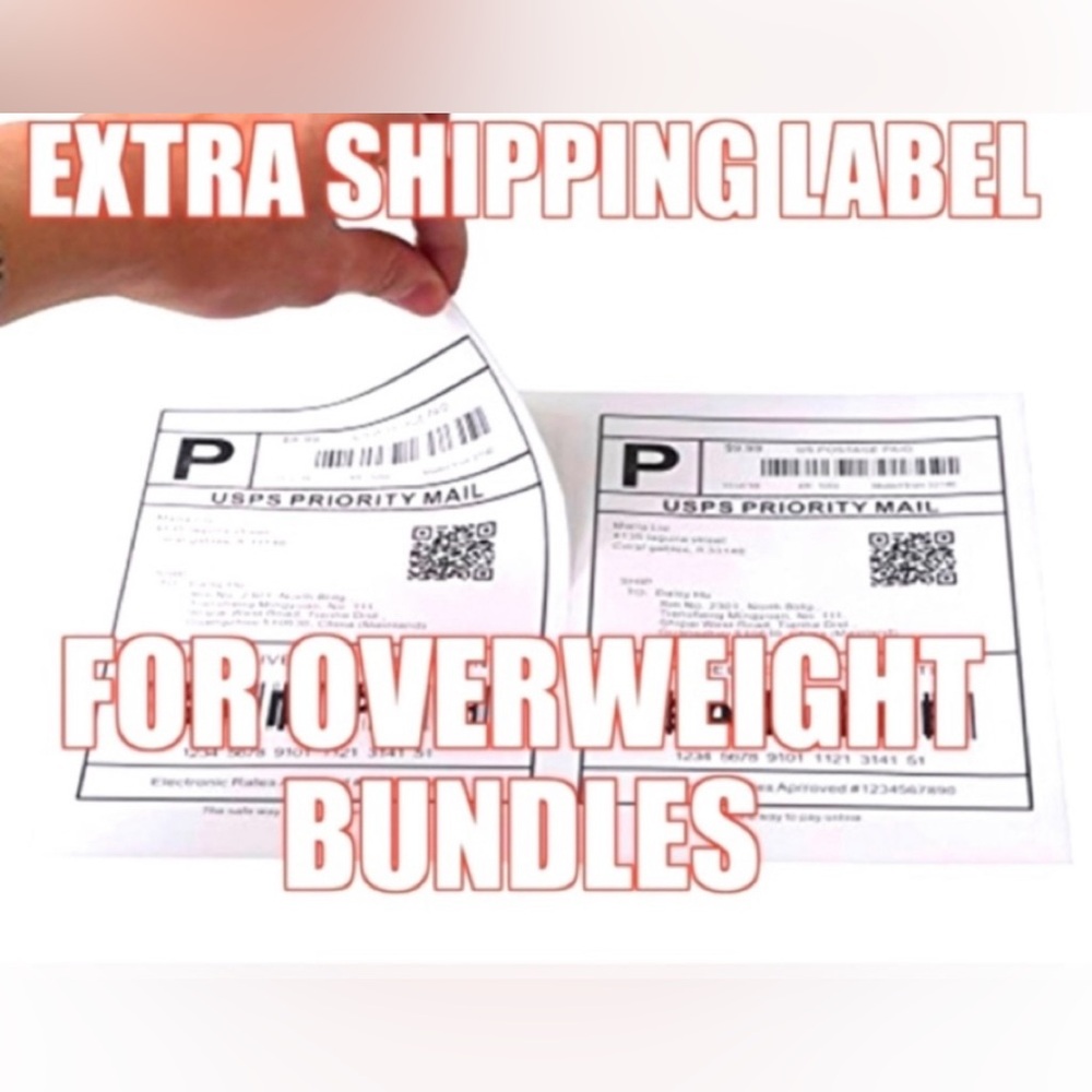 Extra Shipping Weight Label